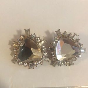 Betsey Johnson statement crystal earrings